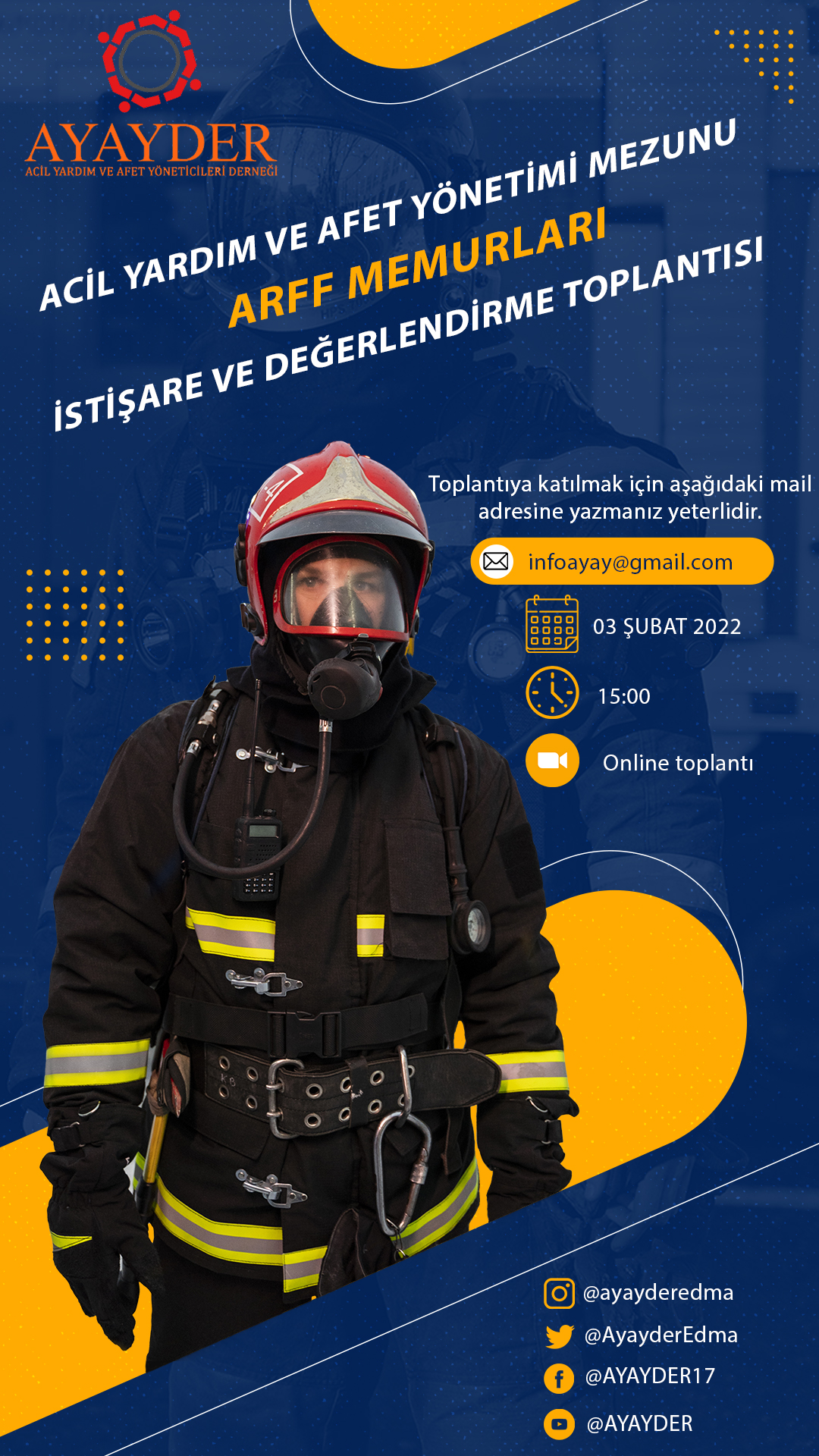 Acil Yardım ve Afet Yönetimi Mezunu ARFF Memurları İstişare ve Değerlendirme Toplantısı