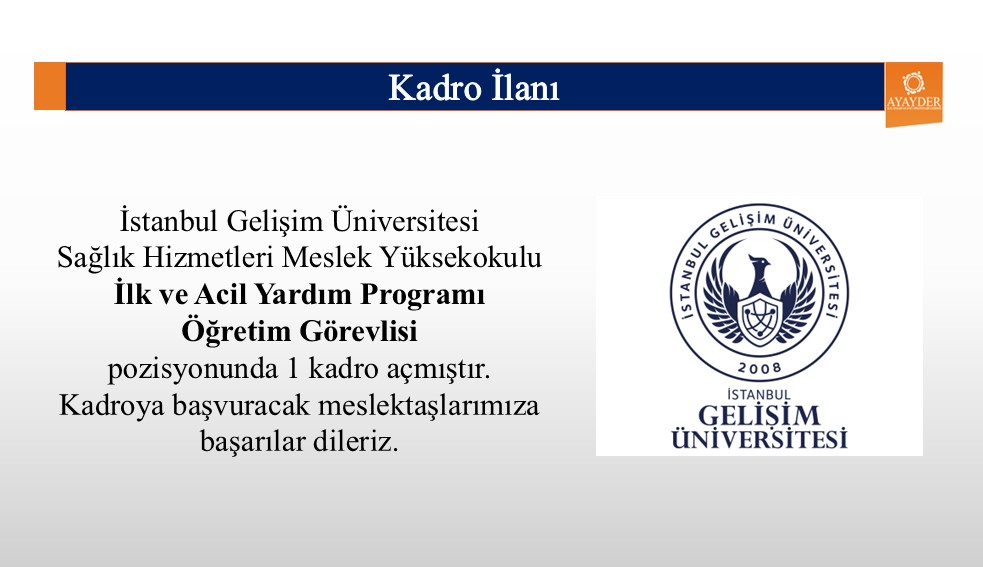 İstanbul Gelişim Üniversitesi Öğretim Görevlisi Kadro İlanı