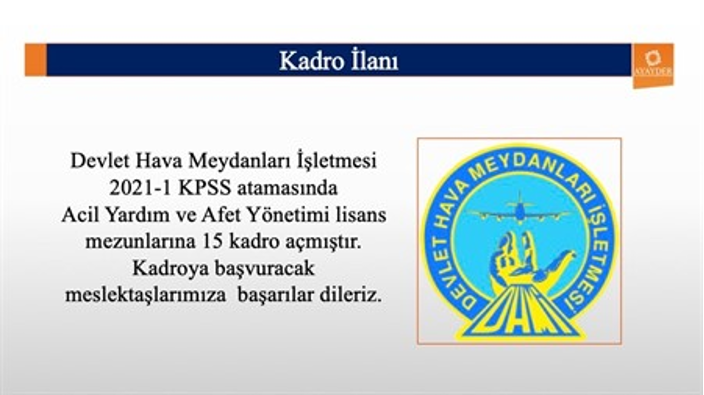 2021-1 ARFF Kadro İlanı
