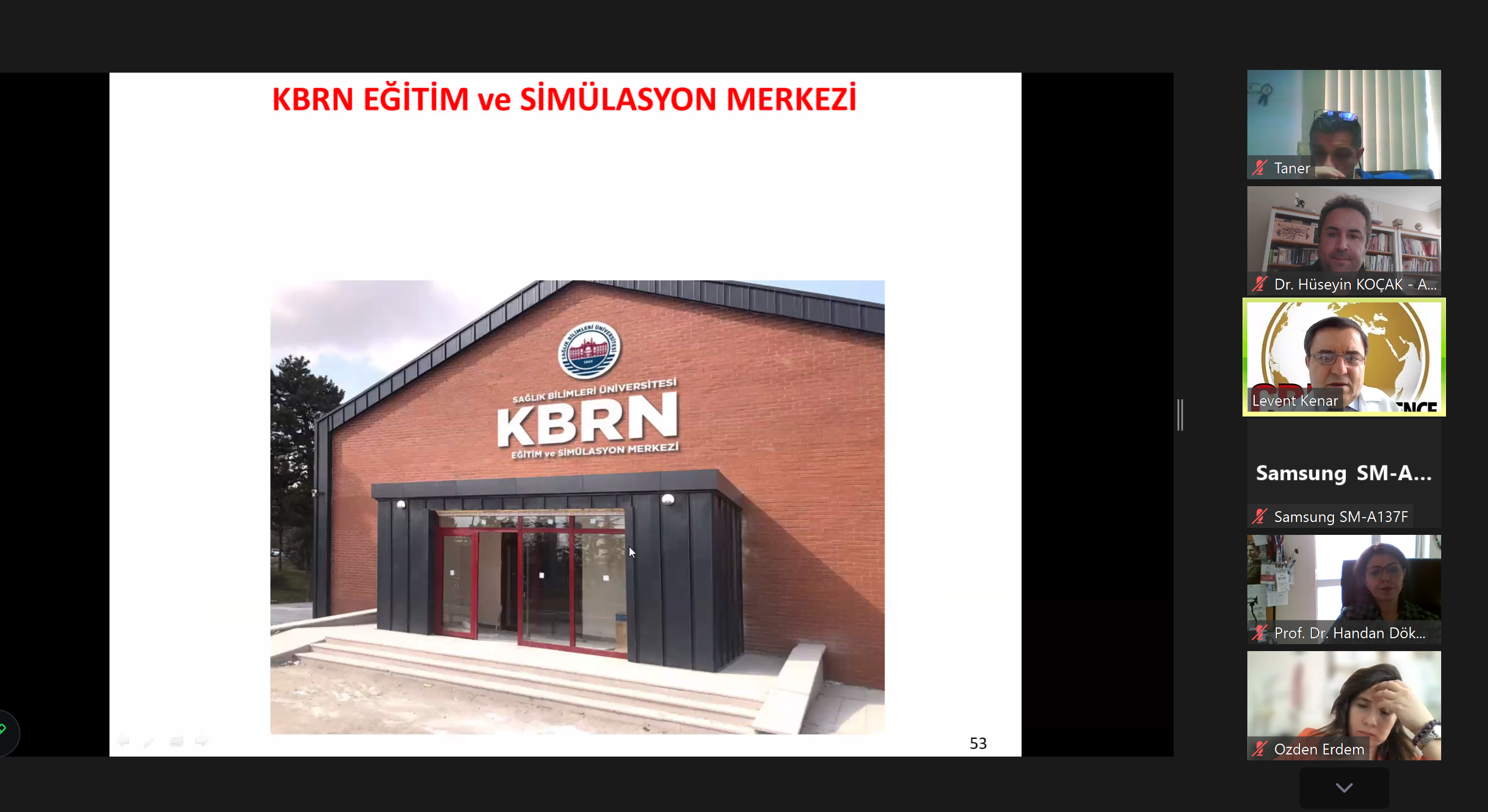 KBRN WEBINAR SERİSİ I: Ülkemizde KBRN Yapılanması ve KBRN Eğitimine Genel Bakış konferansı gerçekleştirildi