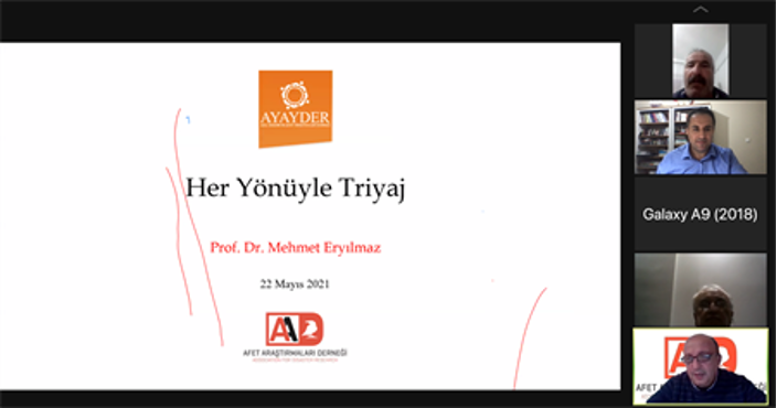 AYAYDER Akademi Konferans Serisi 16: "Her Yönüyle Triyaj", Prof. Dr. Mehmet ERYILMAZ